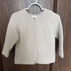 ZARA ベビー カーディガン 9-12ヶ月 ベージュ