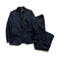 美品ZARA MANスーツセットアップシングルネイビー裏地あり