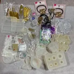 t*m様 レジン用品 ハンドメイド パーツ 大量 ヘアピン まとめ売りセット