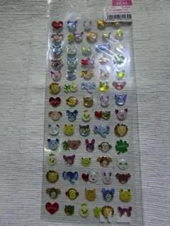 平成レトロ・当時物カラフル動物キャラクタープチドロップシール