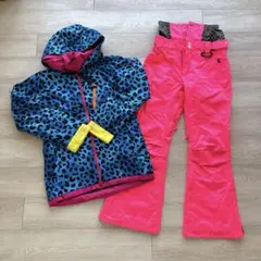 スノボウェア 上下セット M レオパード柄