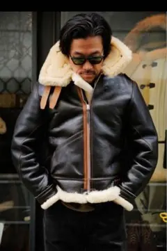 【希少美品】旧リアルマッコイズ B-3 フライトジャケット 90s サイズ42 リアルマッコイズ B-3 カスタム HEAVENLY BODY フライトジャケットの