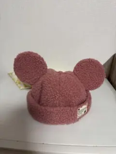 ディズニー ミッキー ファンキャップ ボア ピンク