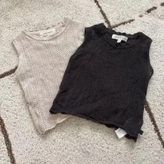 benebene ベビーベスト 12M 2色セット　双子