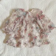 コトリ　花柄　ワンピース　ドレス　バースデイ　フォーマル