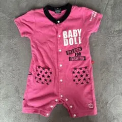 BABY DOLL ミッキーマウスロンパース ピンク