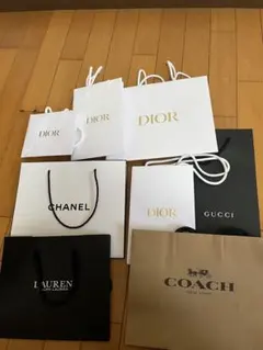 CHANEL Dior などショップ袋 ショッパー 8枚セット