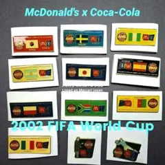 コカコーラ マクドナルド 国旗ピンバッジ10個セット ワールドカップ