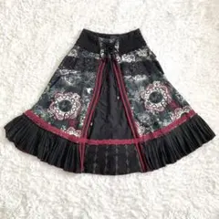 OZZ ONESTアシンメトリー ブラックスカート ベルト付き - メルカリ