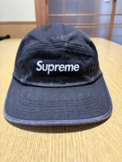 Supreme デニム生地キャンプキャップ　ブラック
