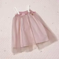 apres les cours チュールワンピース ピンク 90cmのサムネイル