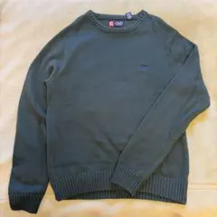 【CHAPS】 ニット セーター グリーン 古着