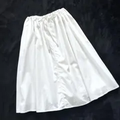 m*i様 ル グラジック コットン スカート 白 36 ゆったりのサムネイル