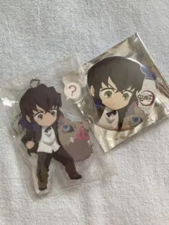 鬼滅の宴 伊之助 アクリルキーホルダー&缶バッジ バラ売り可