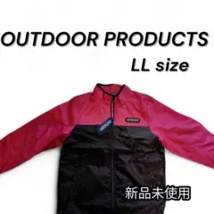 【新品未使用】OUTDOOR PRODUCTS ピンク黒ウインドブレーカー　LL