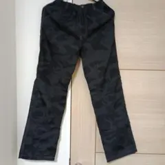 ブラック迷彩ロングパンツ
