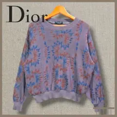 Dior ディオール ストライプ L ボルドー トレーナー ベロア 
