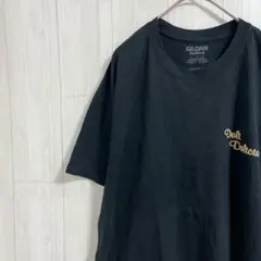 ギルダン【L】半袖Ｔシャツ ワンポイント ロゴ 黒 綿 ポリ カジュアル