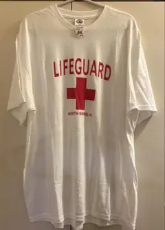 【XL】DELTAライフガードTシャツホワイト白古着ビンテージノースショアusaのサムネイル