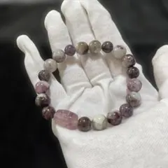 天然石ブレスレット（フローライト貔貅）欠けあり　8.6〜9.9m A21