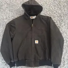 90s USA製 カーハート アクティブジャケット L 黒 エドウィン代理店