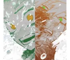 ヒロアカ 原画展 Beginning A2アートポスター 緑谷出久 爆豪勝己