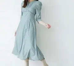 JILL by JILL STUART トリミングランダムドットワンピース
