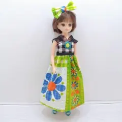 リカちゃん服「サンドレス ホワイト」ハンドメイド