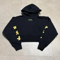 RVCA ルーカ　パーカー　プルオーバー　黒　ブラック　クロップド　Mのサムネイル