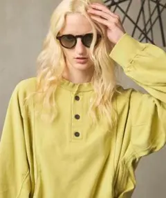 メゾンスペシャル　Henry Neck Long Sleeve T-Shirt