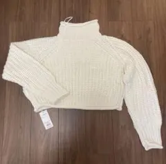 アイボリー　ニット　クリア　未使用