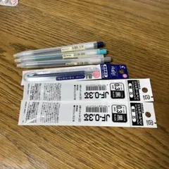 無印良品 ボールペン 3本 パイロット Zebra替芯 3本のサムネイル