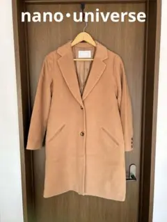 美品　ナノユニバース　チェスターコート　M キャメル