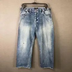 チマラ アジャスタブル ストレートデニムパンツ 36 インディゴブルーのサムネイル