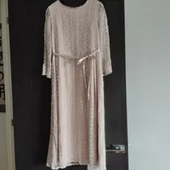 レース パーティードレス ピンク