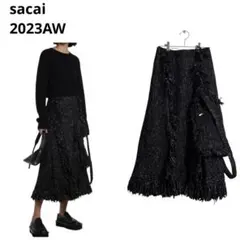 2023年秋冬サカイ　アシンメトリーロングスカート　sacai 2023年秋冬サカイ アシンメトリーロングスカート sacai - メルカリ