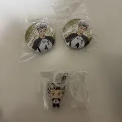 ハイキュー‼︎ 木兎光太郎　くら寿司コラボ缶バッジ　ふらっとめじるしアクセサリー