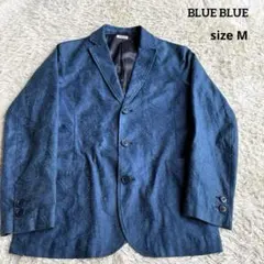 【✨美品】BULEBLUE ブルーブルー ペイズリー柄 テーラードジャケット 藍
