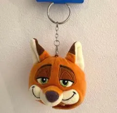 ディズニーリゾート　ズートピア　ニック　キーチェーン　ファンキャップ