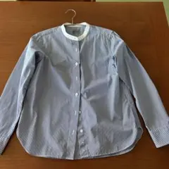 無印良品　長袖シャツ バンドカラー