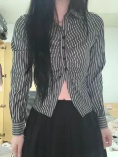 ストライプ 長袖シャツ