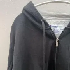 ❣️ チャンピオン パーカー フード長袖リブ 無地 2XL 黒 綿 通勤