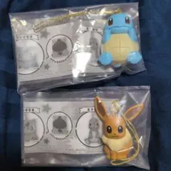 ポケモン　ぺたんこマスコット カントーSPECIAL　イーブイ　ゼニガメ　ガチャ