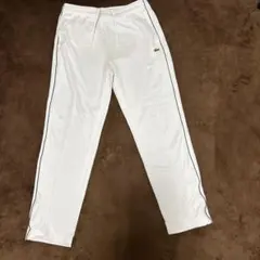 LACOSTE ホワイト ジョガーパンツ M