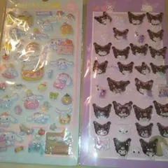 ボンボンドロップ シール クロミちゃん　シナモロール　2枚セット