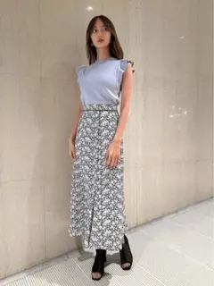 SNIDEL Sustaina バリエプリントスカート