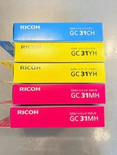 値下売切り】リコー 純正インクGC31（Lサイズ）4色セット 新品未使用
