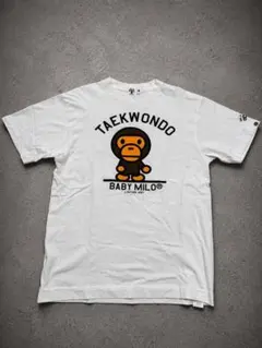 BAPE BABY MILO Tシャツ ベイビーマイロ エイプ 白 Mのサムネイル