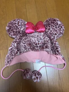 ミニーマウス レオパード柄帽子