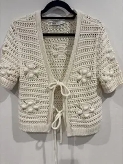 ZARA半袖カーディガン